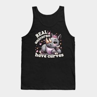 Real Unicorns Have Curves Tank Top